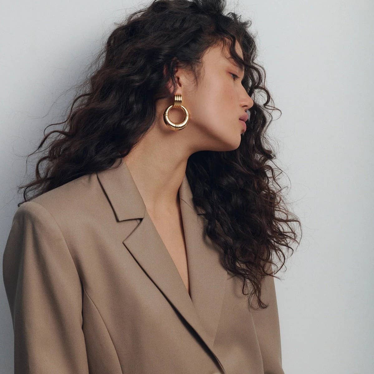 STAINLESS STEEL HOOP EARRINGS HIGH-END EARRINGS_CWASC1670