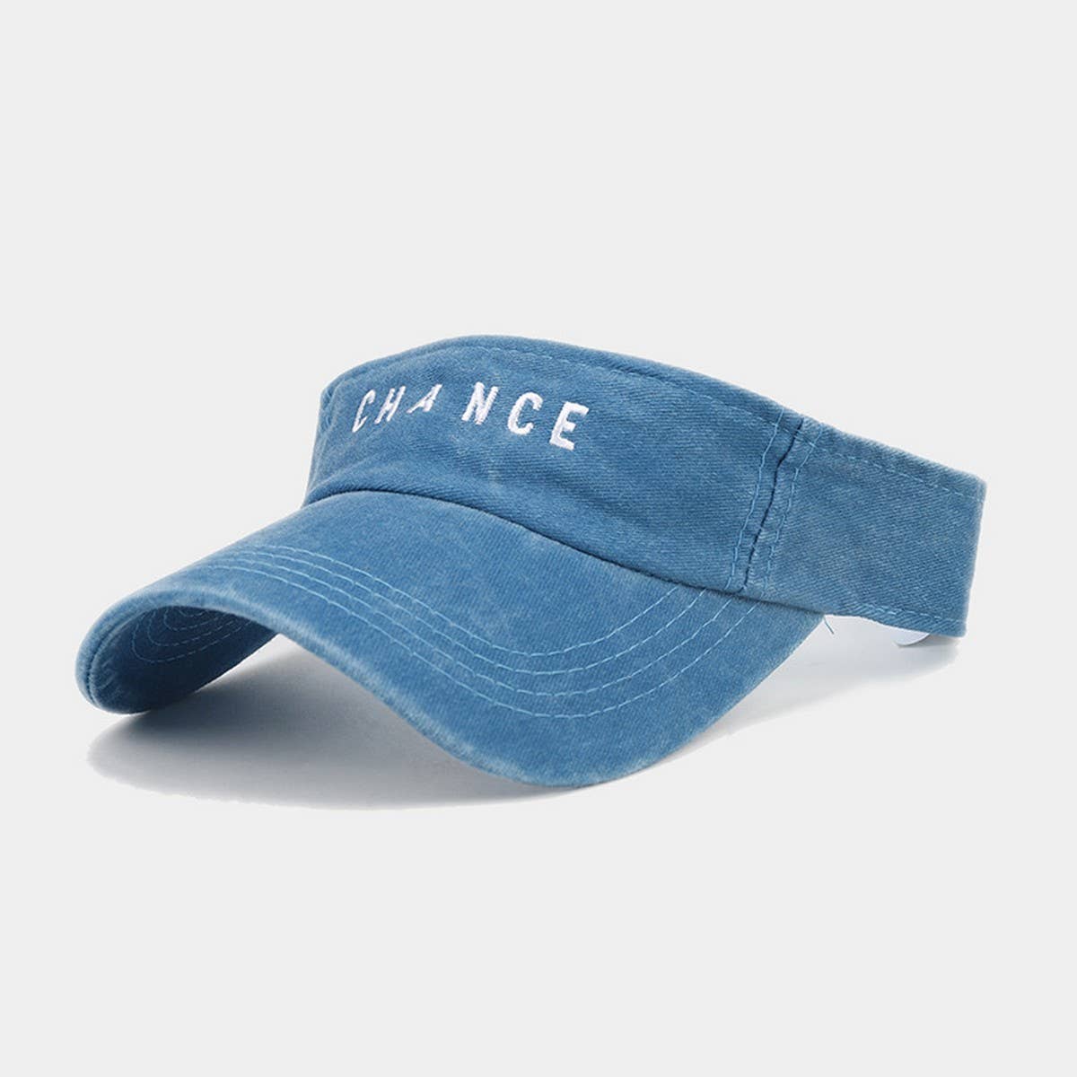 Embroidered Letter Visor Hat -Summer Sunshade Cap_CWAH3304