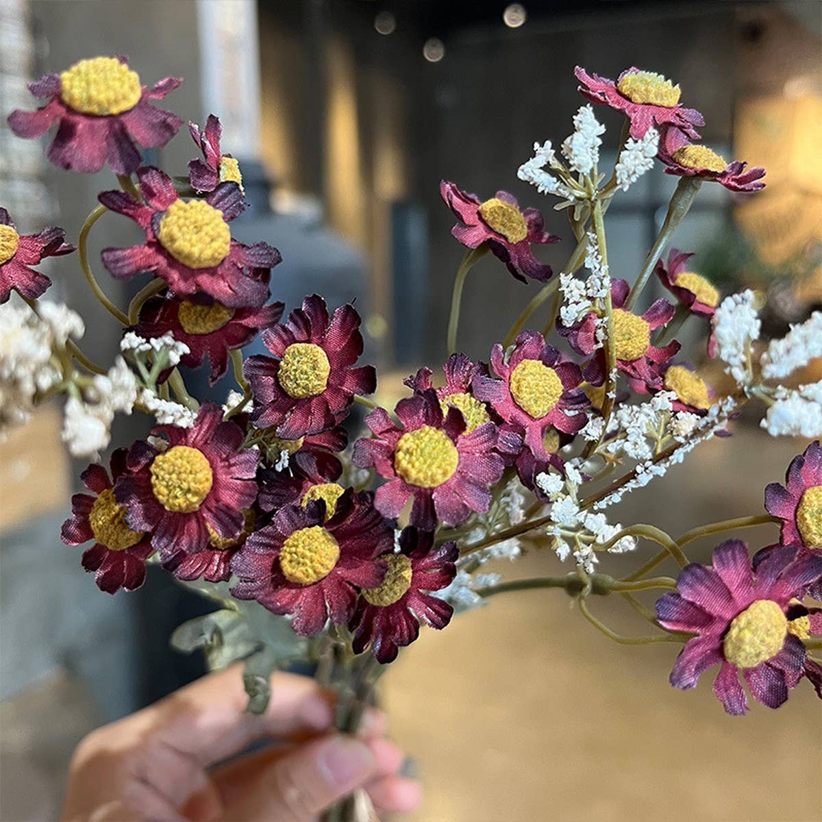 Autumn Chamomile & Baby's Breath Daisy Artificial_CWMM6483