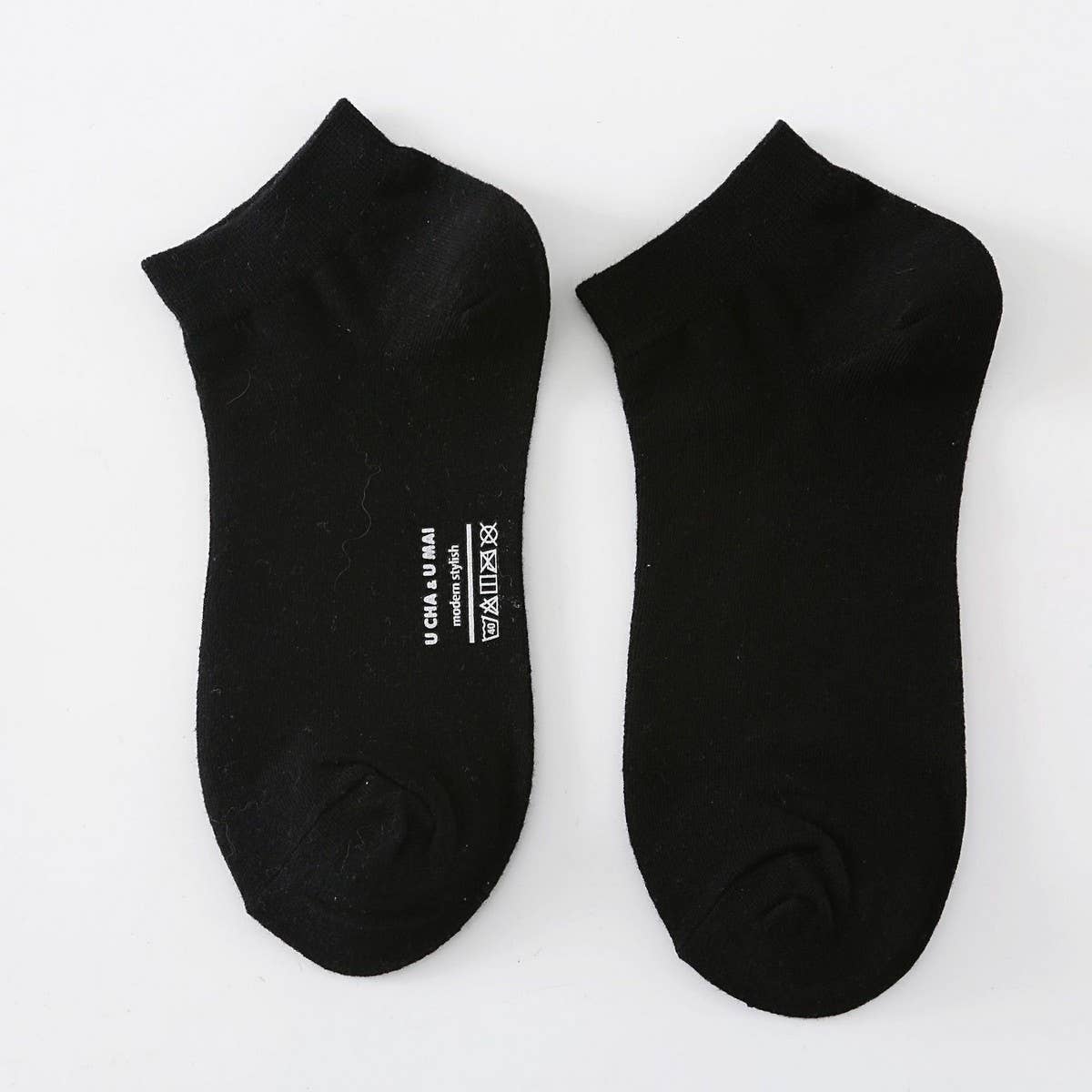 MEN'S CASUAL SOLID COLOR COTTON SOCKS