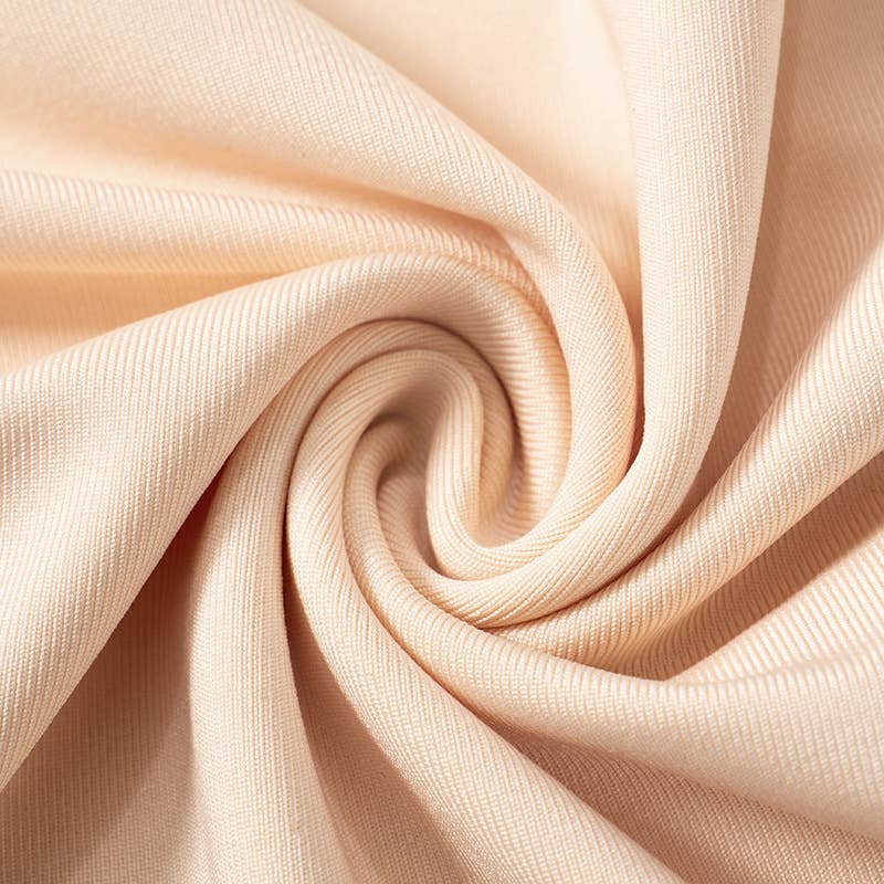 SLIM-FIT CROP SOLID COLOR FLARED PLEAT TOP