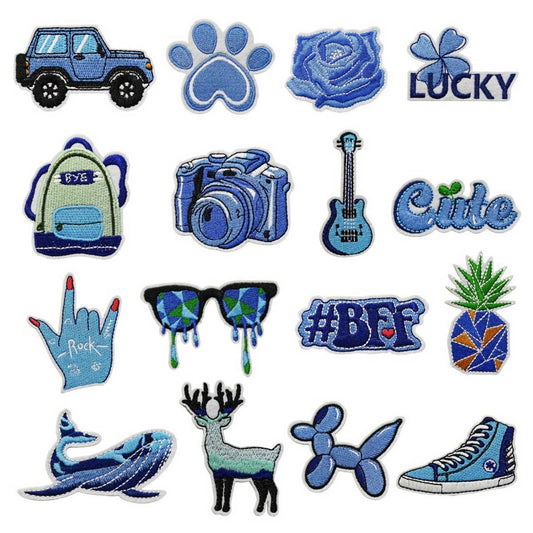 PERSONALIZED BLUE SERIES CARTOON GRAFFITI STICKERS_CWMM4017