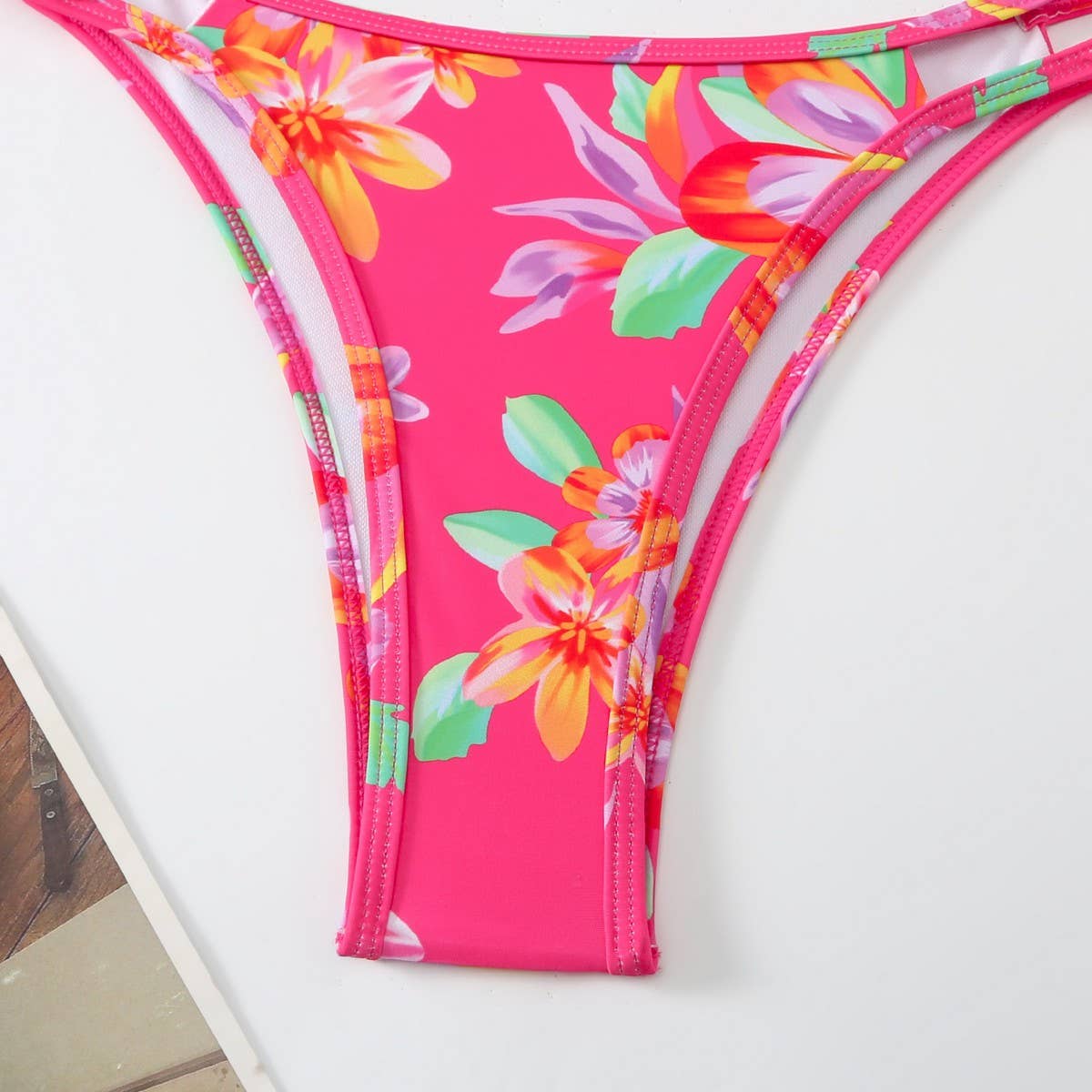 PRINTED BIKINI SET - SEXY DOUBLE STRAP SWIMSUIT_CWMW0914