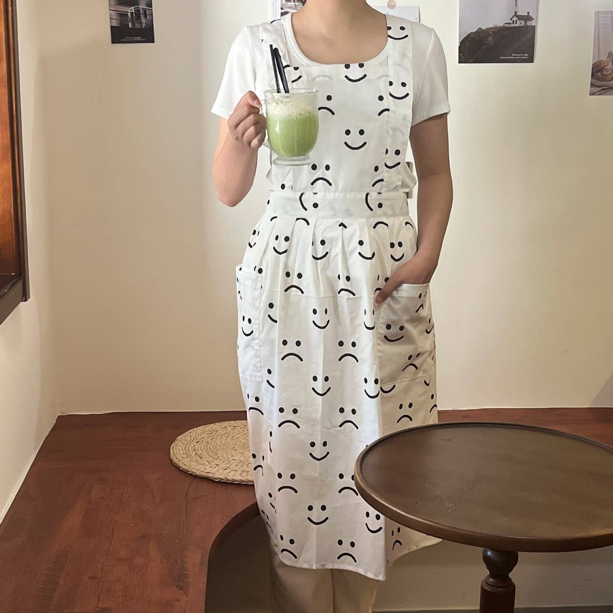 SMILEY REFRESHING COTTON WORK CLOTHES APRON_CWMM5844