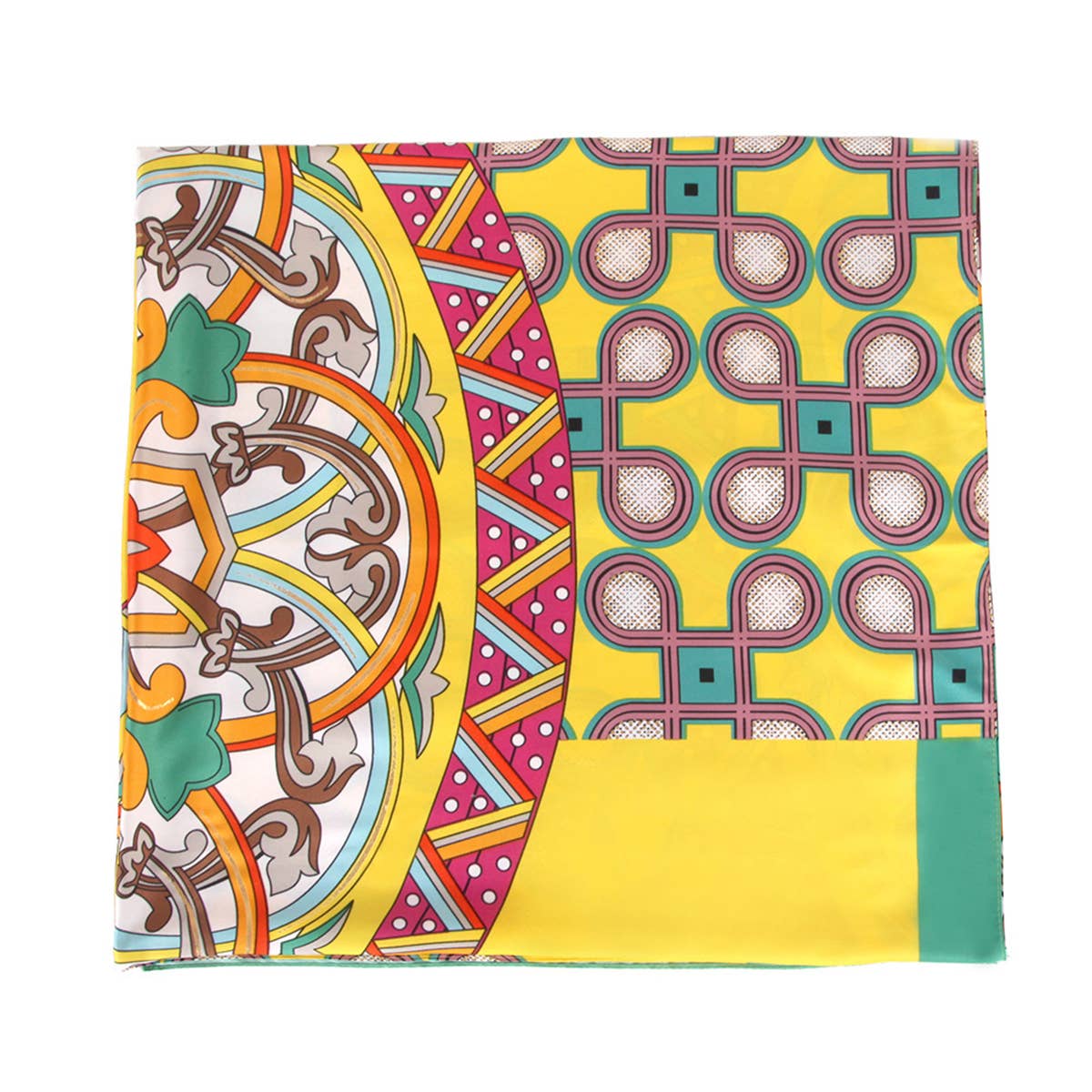 Twill Satin"First Love"Print Large Scarf for Women