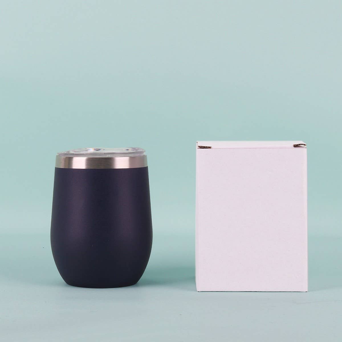 12oz Egg Shape Insulated Wine Tumbler Cup_CWMM7905