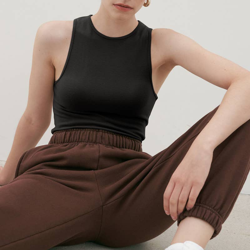 Solid color sports yoga wear sleeveless vest