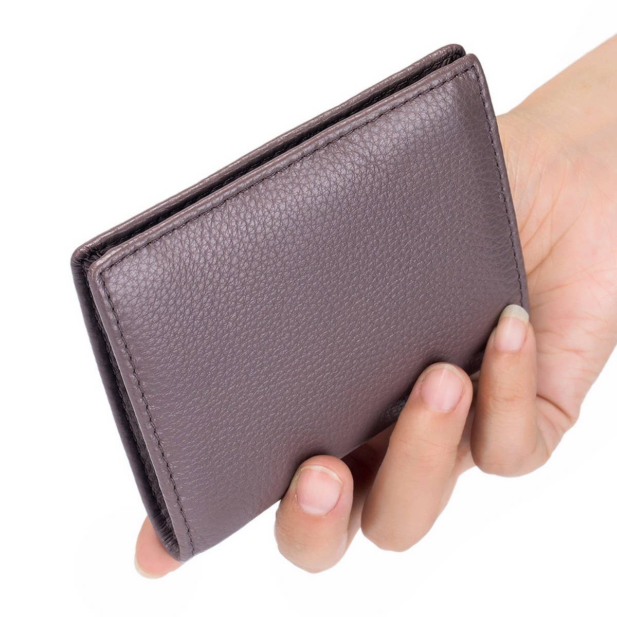 SOFT TOP-GRAIN COWHIDE SHORT LEATHER WALLET_CWAB3790