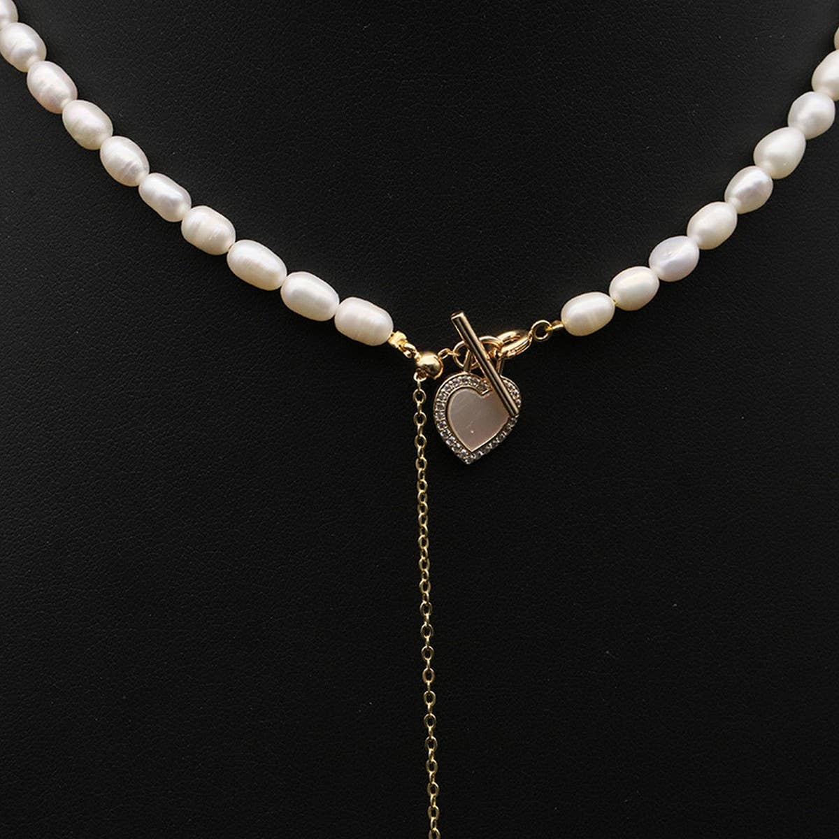ALL-MATCH LUXURY LOVE PEARL PENDANT NECKLACE_CWAJE3851