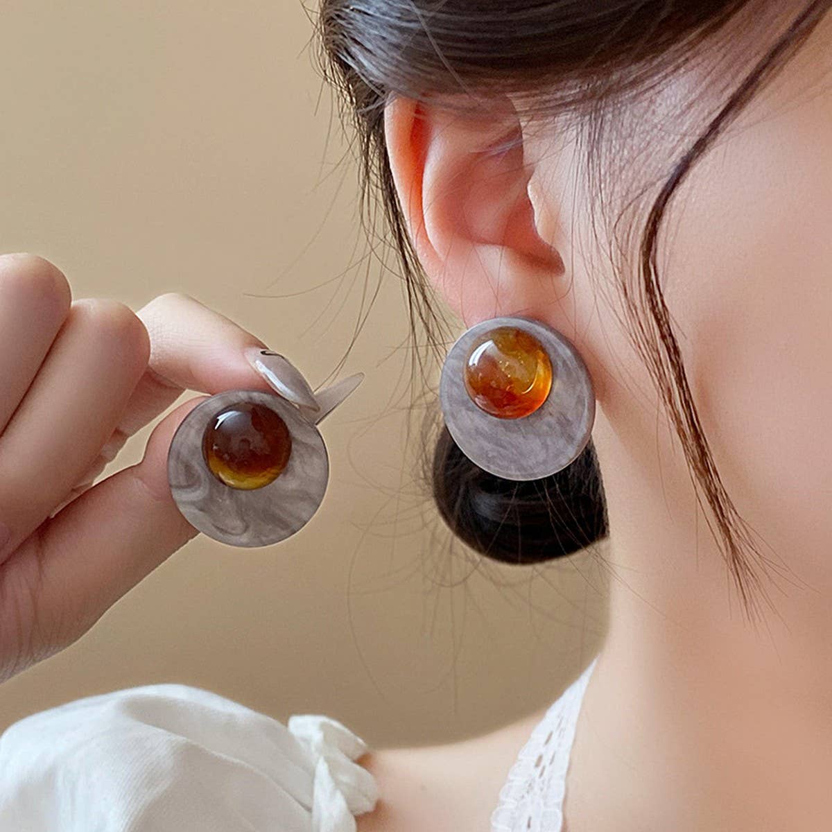 RETRO ROUND SIMPLE VERSATILE EARRINGS_CWAJE2346