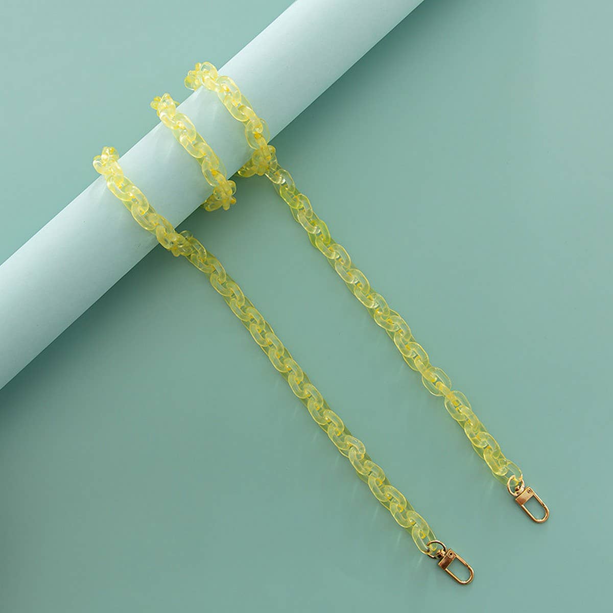 47.24" Jelly Crystal Clear Chain Bags Strap_CWMM5069