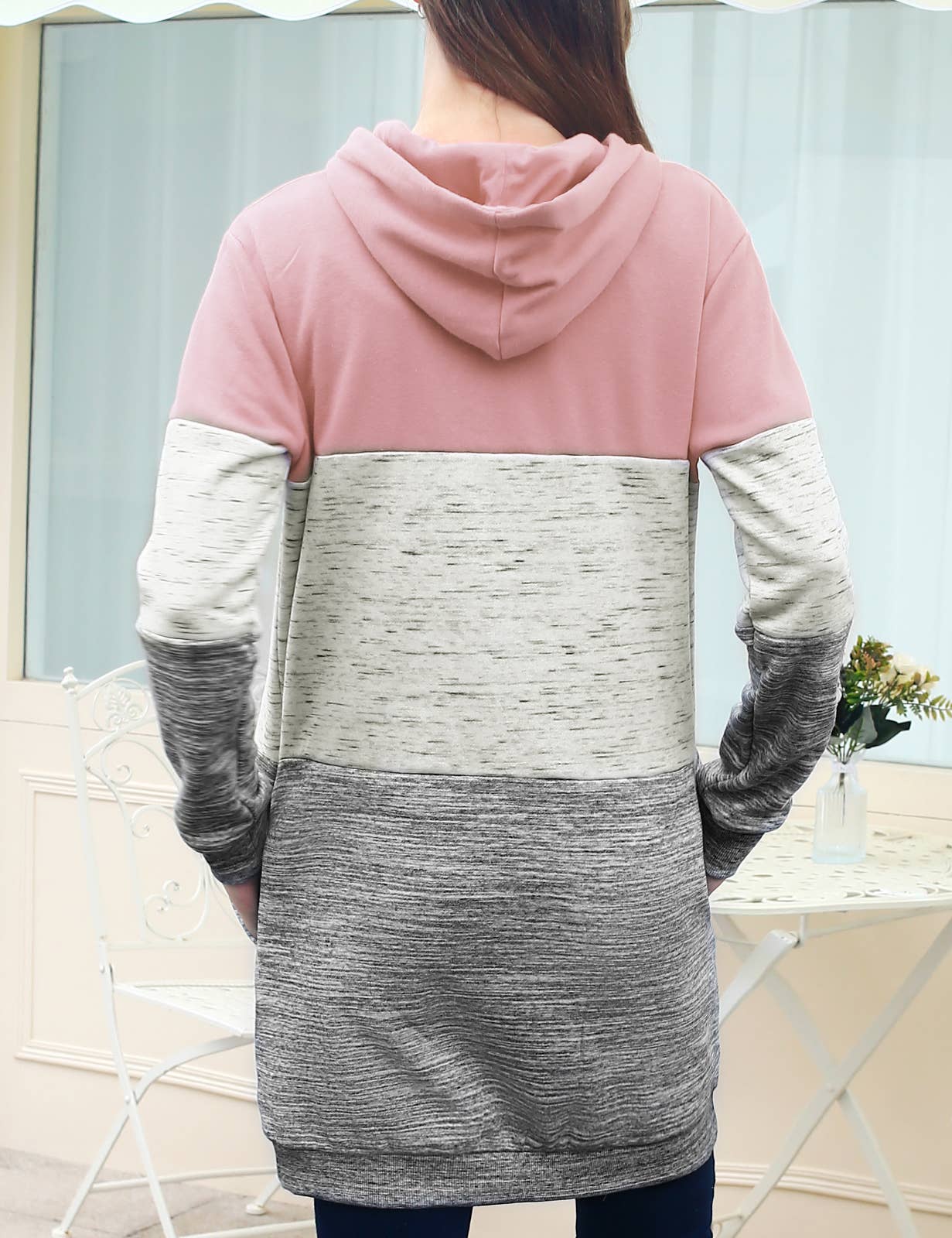 CWOHOL449_Lightweight Thin Long Hoodie