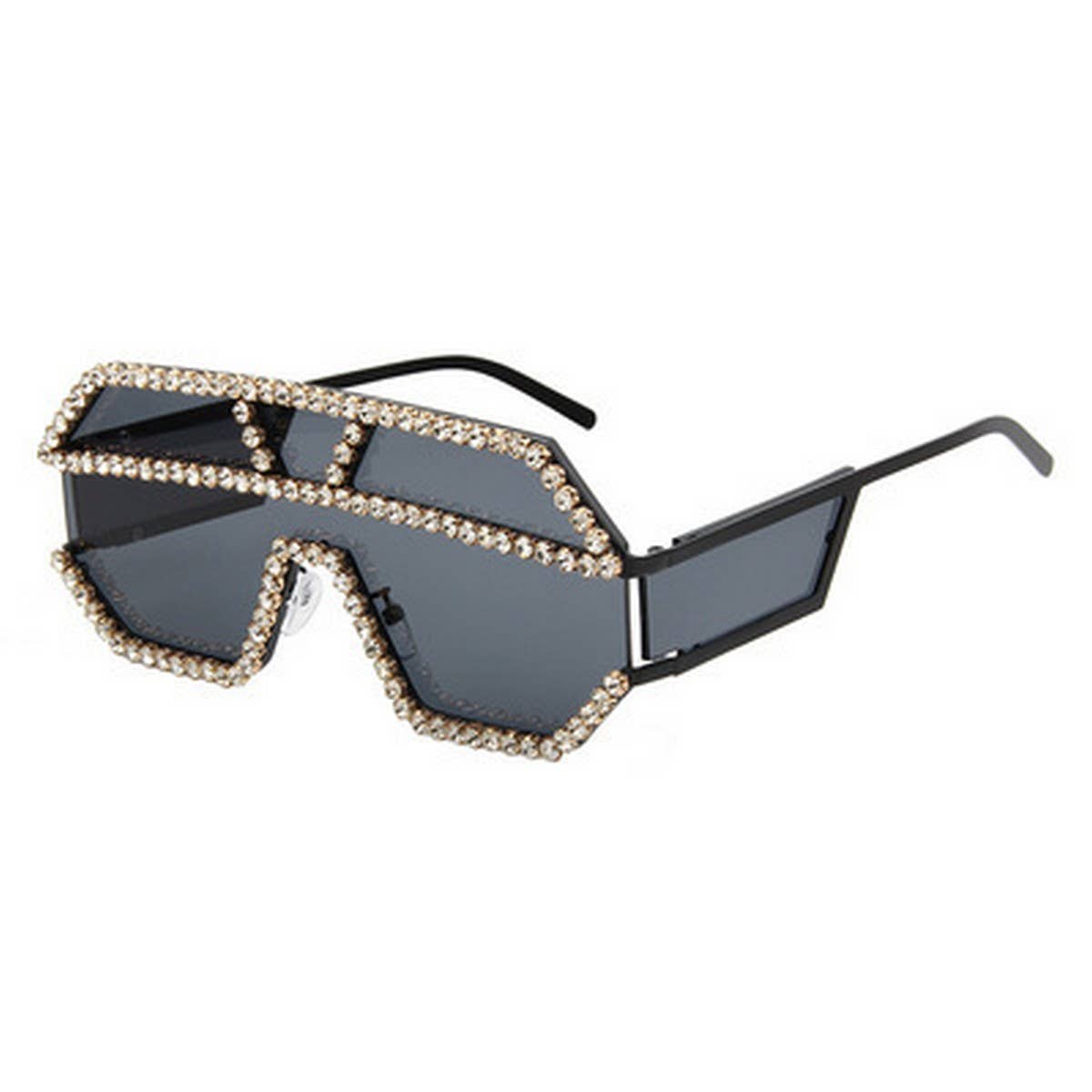 ONE-PIECE HAND-DRILLED RHINESTONE SUNGLASSES_CWASG0787