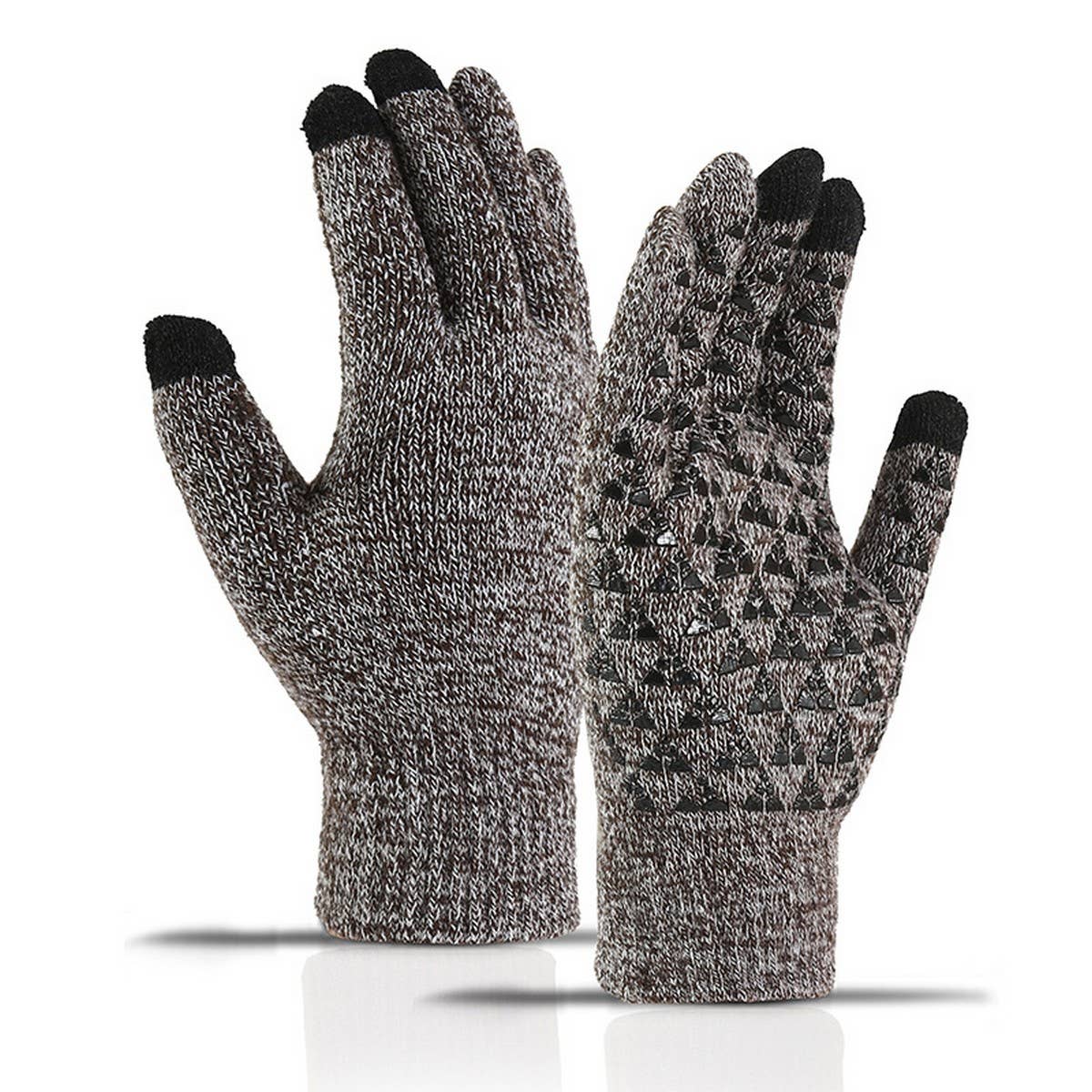 CWAG00542_WINTER KNIT WARM TOUCHSCREEN GLOVES FOR MEN WOMEN
