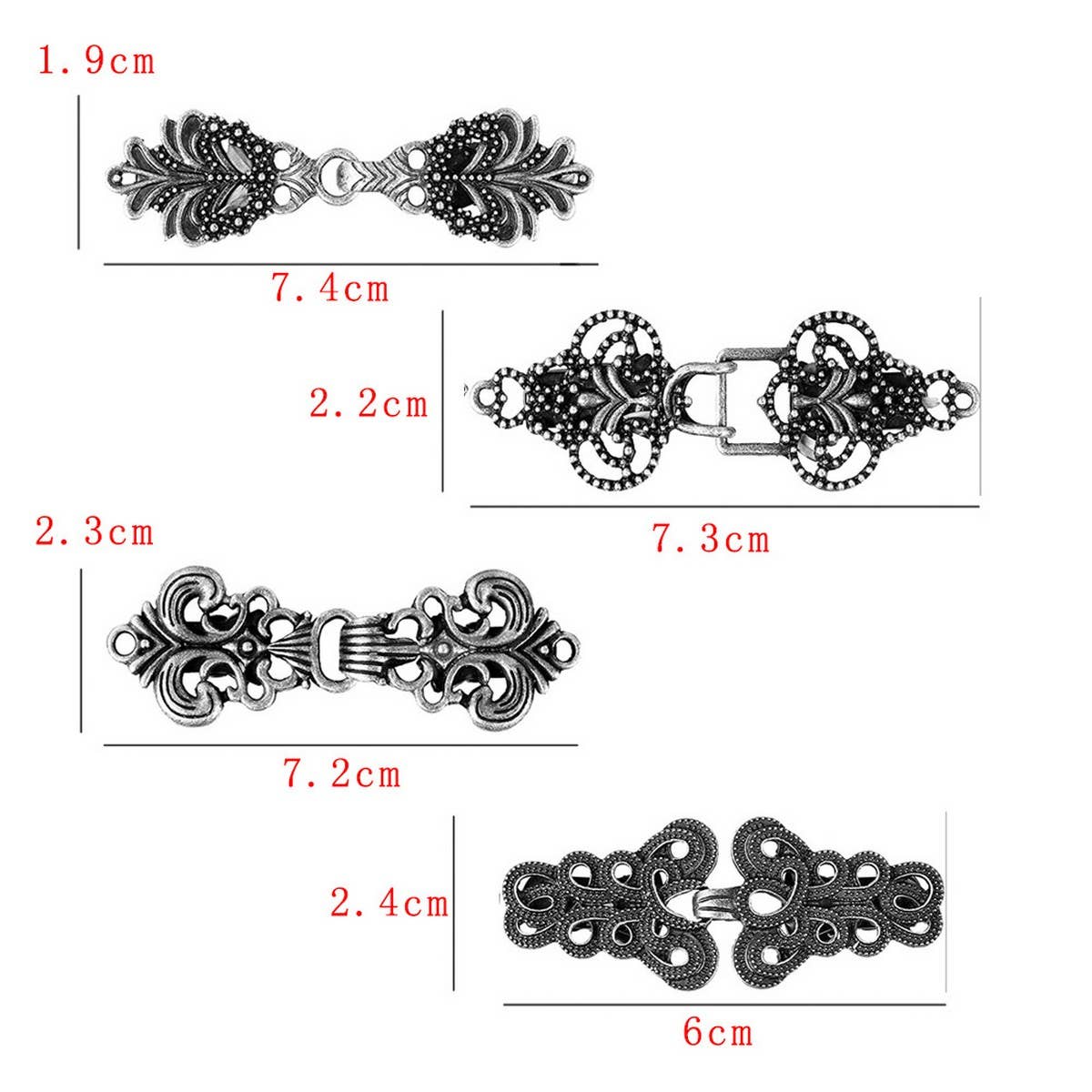NEW CHINESE RETRO ALLOY SHAWL CLIP CREATIVE HOLLOW