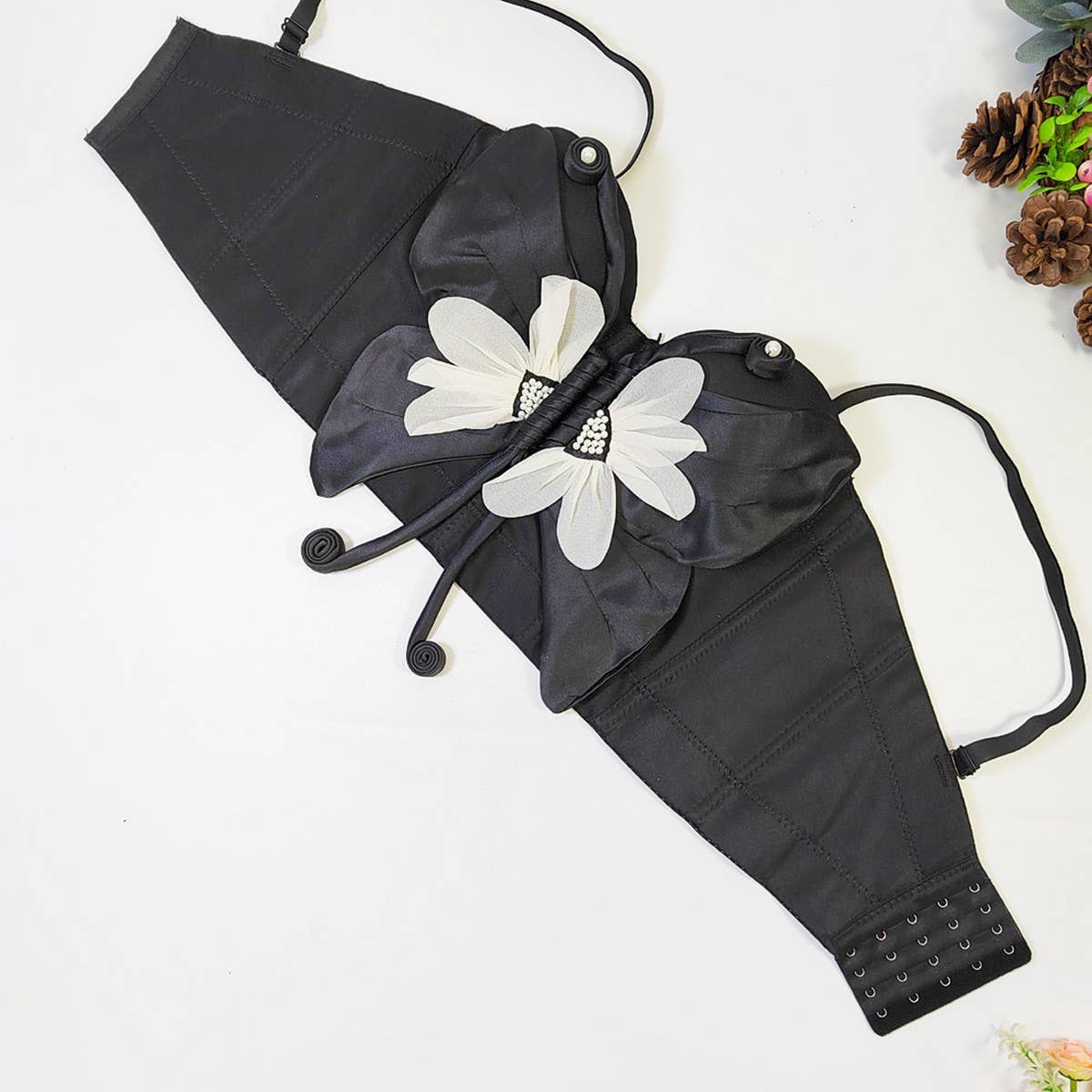 HIGH-END SEXY BUTTERFLY HERRINGBONE CORSET