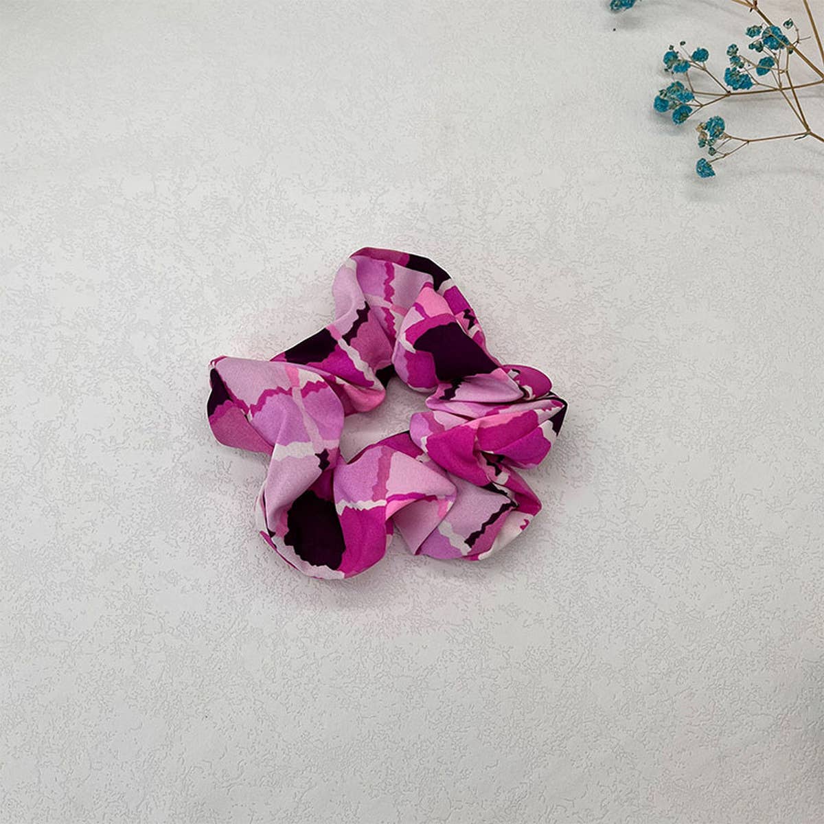 NEW MIXED COLOR CHECKERBOARD LARGE HAIR TIE