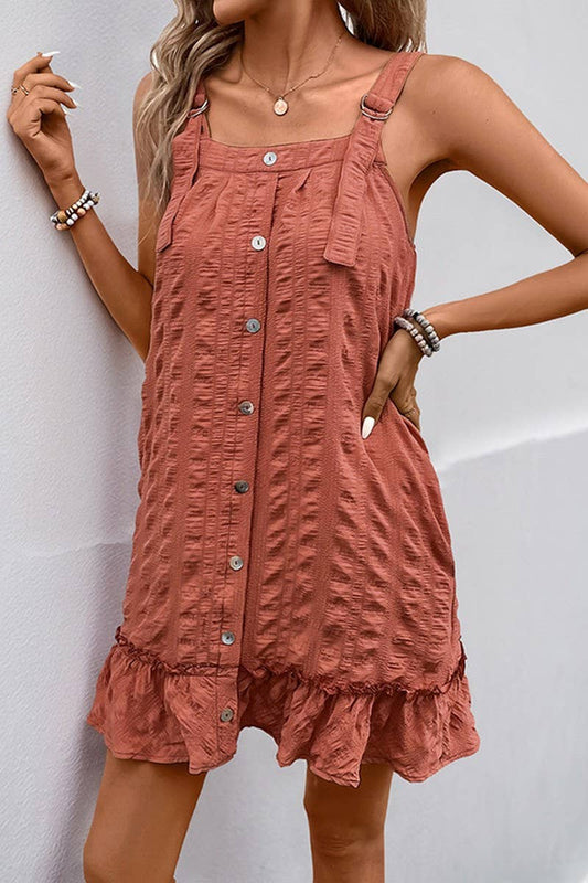 CWDSD6687_STRAPLESS SOLID COLOR TEXTURED PLEATED DRESS