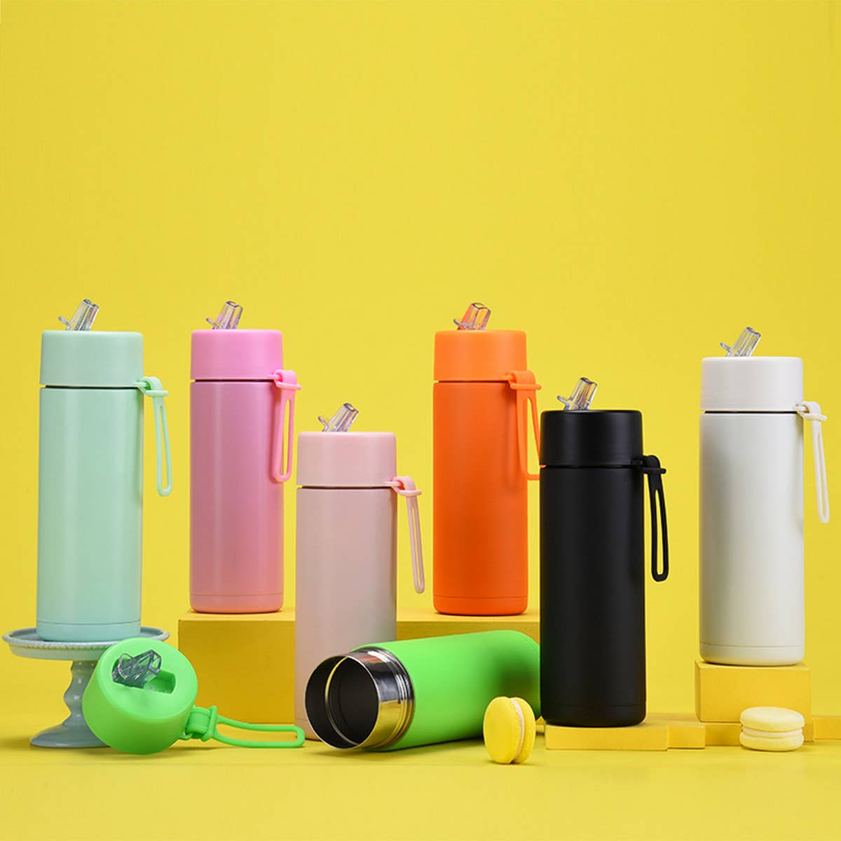NEW PORTABLE 650ML SPORTS THERMOS CUP