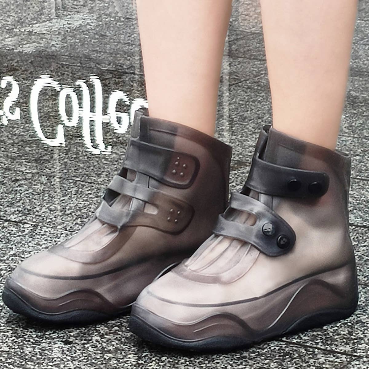 CWMM8439_THICKENED WEAR-RESISTANT WATERPROOF FOOT COVERS