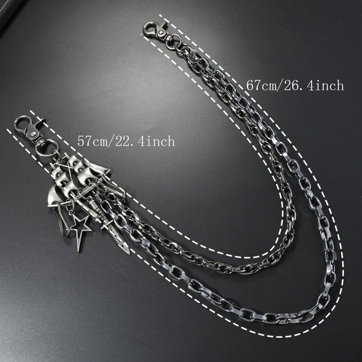 CREATIVE RETRO MULTI-LAYERED TROUSER CHAIN