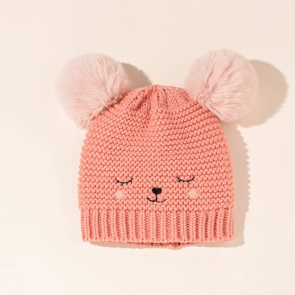 2024 NEW DOUBLE BALL CHILDREN'S KNITTED HAT_CWAH1751