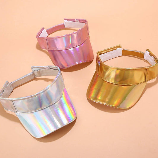 Holographic Sun Visor | Trendy UV Protection Cap_CWAH3281