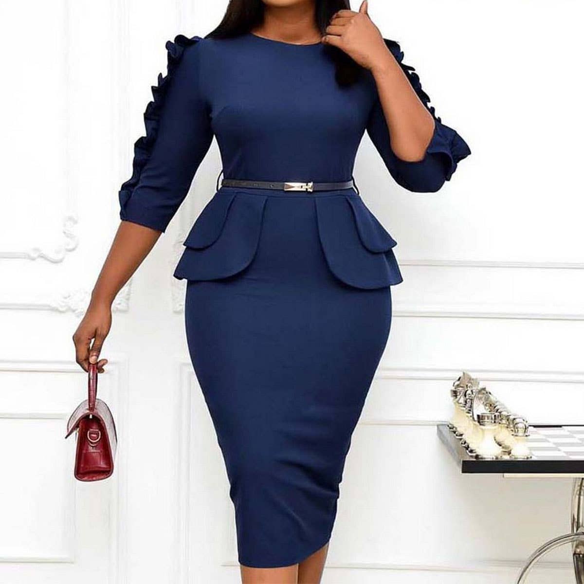 PROFESSIONAL OFFICE TEMPERAMENT COMMUTER DRESS_CWDMD3674