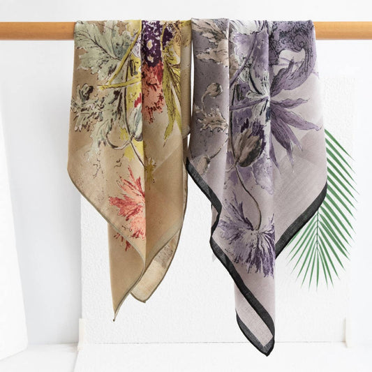 THERMAL SHIRT GEOMETRIC PRINT SCARF