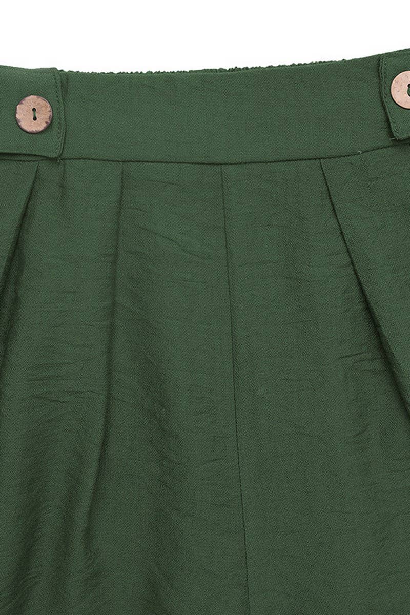 CWBSP0511_HIGH WAIST WIDE LEG POCKET SUMMER SHORT PANTS