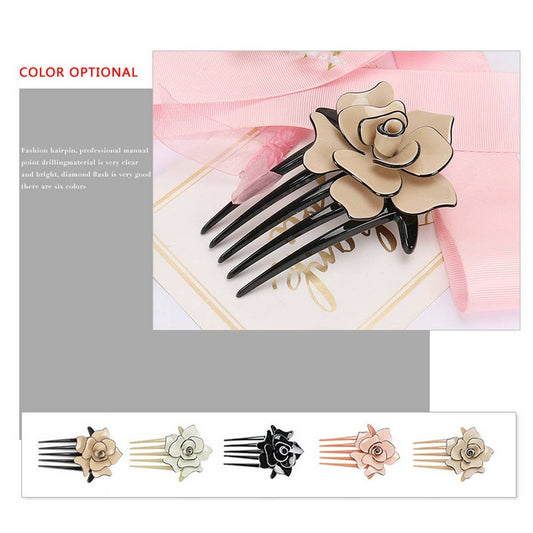 ACRYLIC HAIR ACCESSORIES MULTI-TOOTH COMB HAIRPIN_CWAHA4200