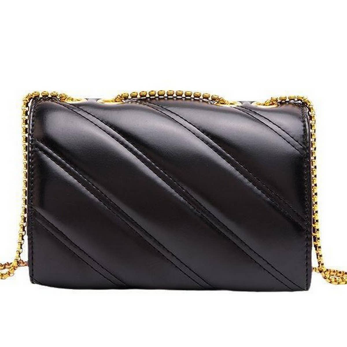 HIDDEN BUCKLE CHAIN BAG SHOULDER BAG_CUAB0179