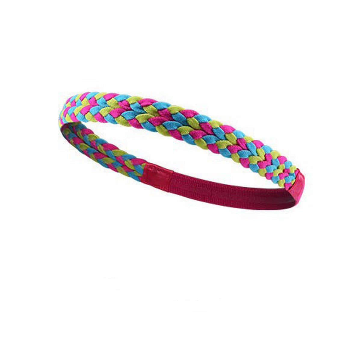 Braided Non-Slip Silicone Sweatband for Sports_CWMM7952