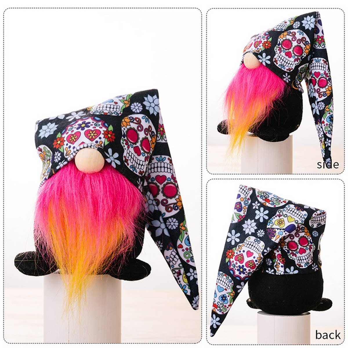 CWMM10258_HALLOWEEN GNOME WITH PRINTED HAT DECORATION