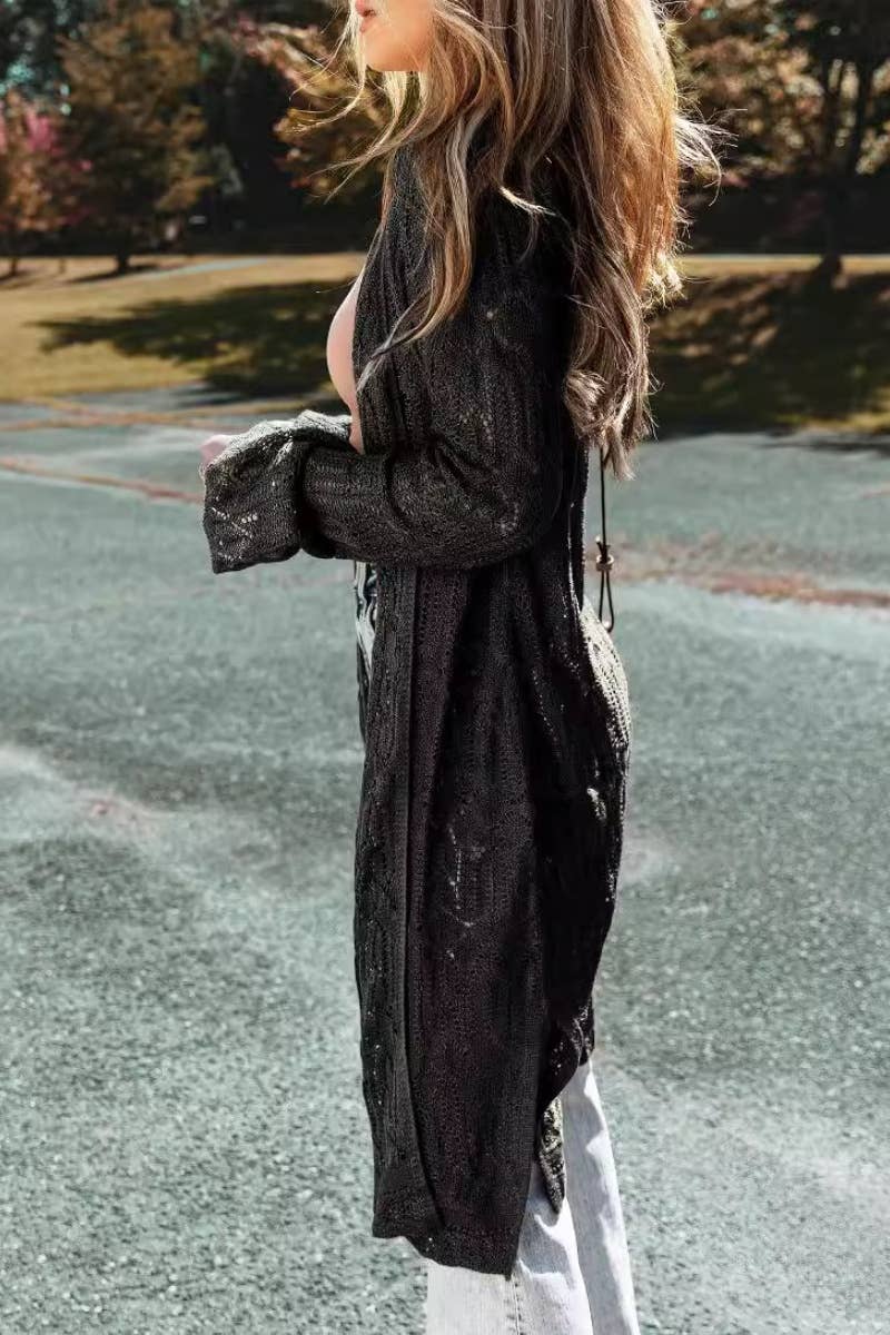 CWOCAL0886_LONG SLEEVE KNITTED CARDIGAN LONG STYLE