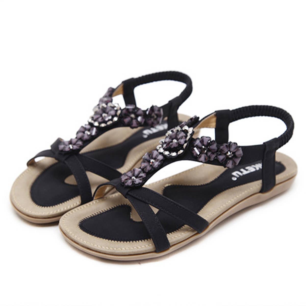 BOHEMIAN FLORAL RHINESTONE SANDALS_CWSHS0482