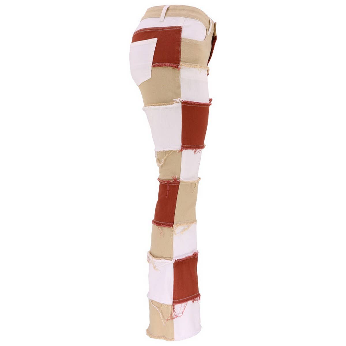 SPLICING STRAIGHT AND SLIM FITTING WIDE LEGS JEANS_CWJP0177