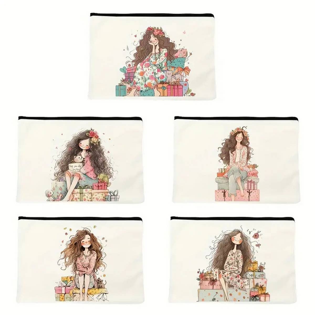 WATERPROOF ZIPPER BAG COSMETIC BAG STORAGE BAG_CWAB2273