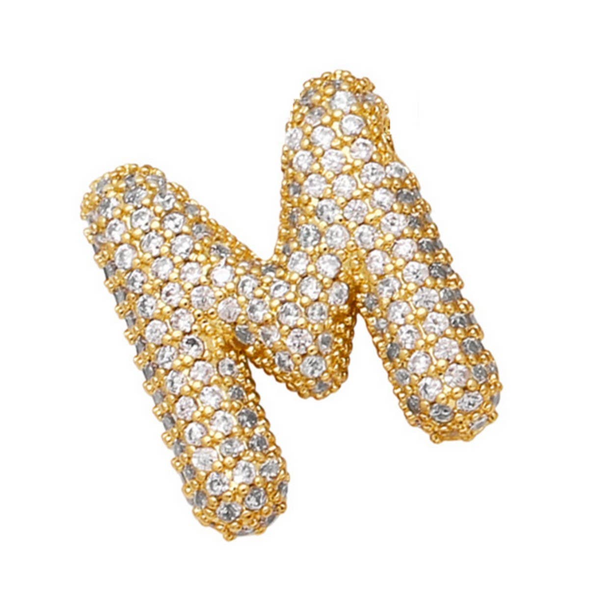 Copper Zirconia Pendant Necklace - Hip Hop