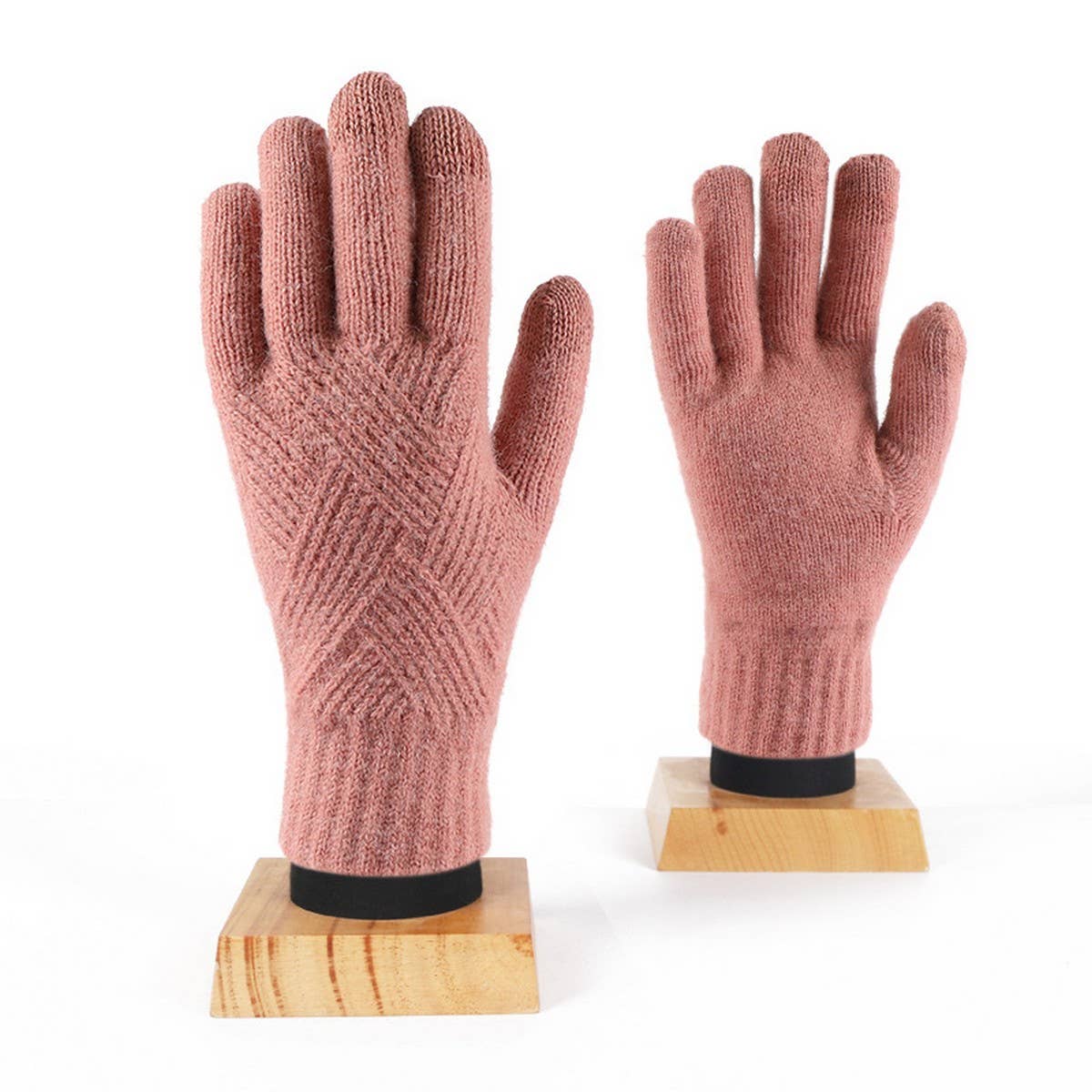 WINTER DOUBLE LAYER TOUCH SCREEN KNITTED GLOVES_CWAG0372
