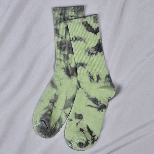 TIE-DYED STREET SKATEBOARD SOCKS