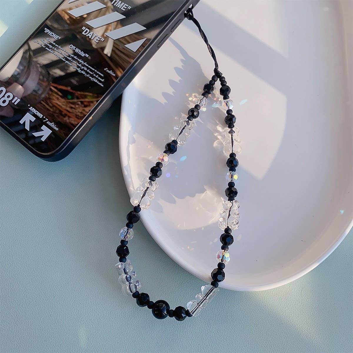 CWMM8709_PERSONALIZED CONTRAST COLOR MOBILE PHONE CHAIN