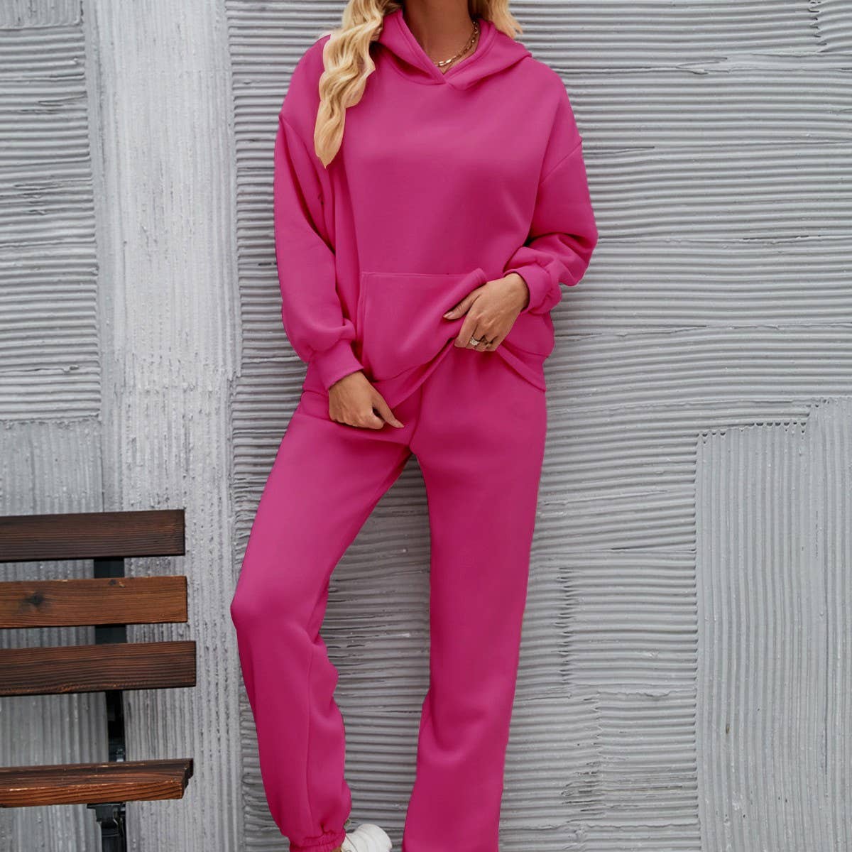 Hooded hoodie fashion pantsuit