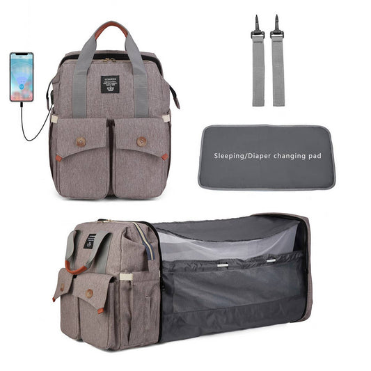 PORTABLE FOLDING BACKPACK MOTHER AND BABY BAG_CWAB2239