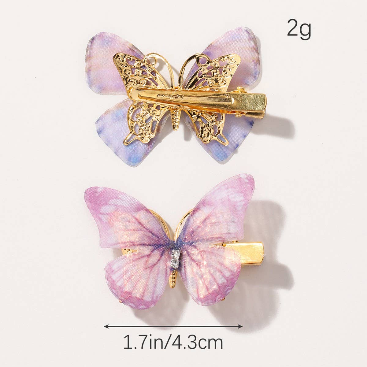 Shiny Sheer Butterfly Hair Accessories for Kids