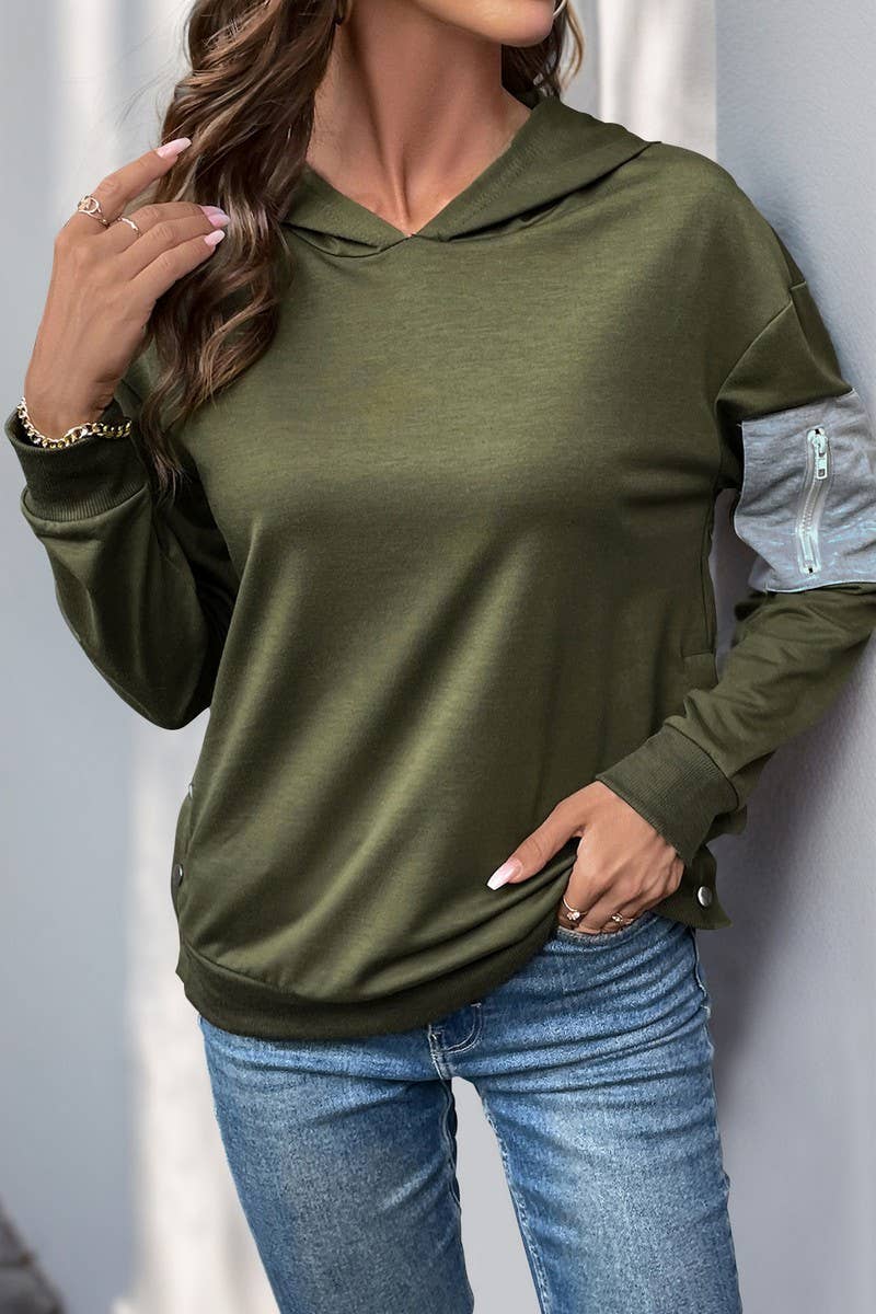 CWOHOL1099_AUTUMN CASUAL COLORBLOCK HOODED SWEATSHIRT