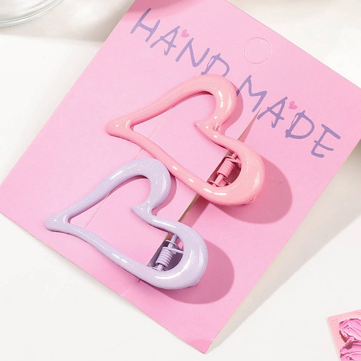 Colorful Enamel Hair Clip, Gradient Metal Duckbill_CWAHA1640