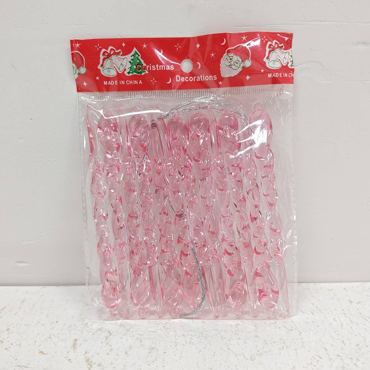 CWMM10167_CHRISTMAS TREE CLEAR ICICLE HANGING ORNAMENT