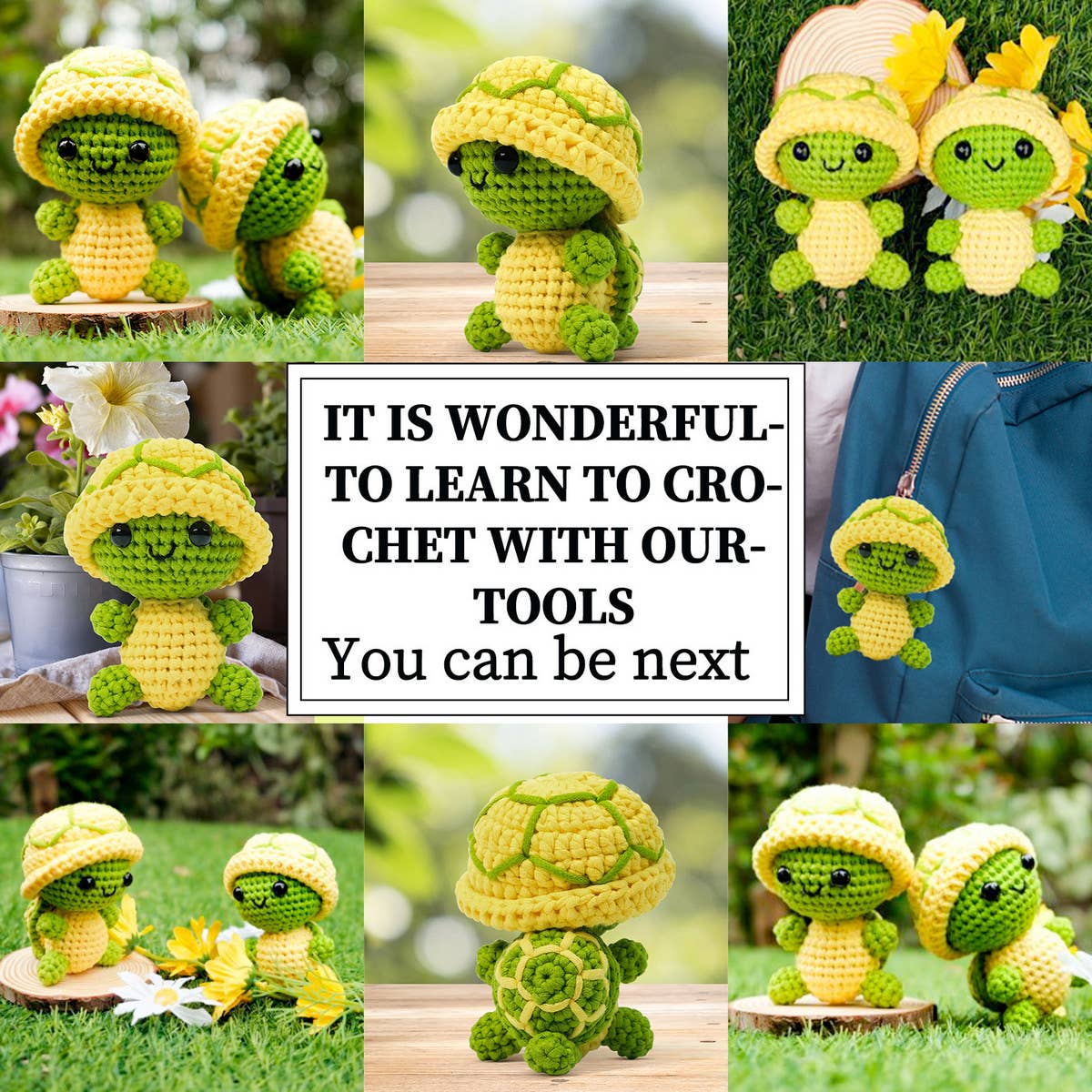 TURTLE HANDMADE DIY WOVEN PLUSH MATERIAL PACKAGE