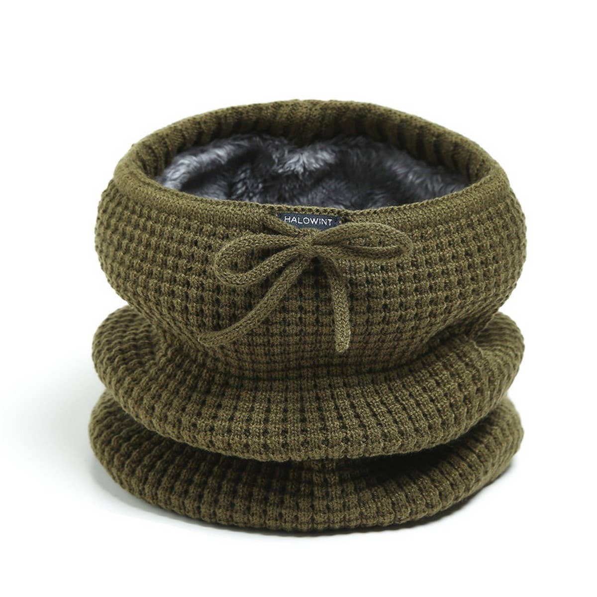 SOLID COLOR WARM VERTICAL STRIPED KNITTED SCARF_CWASC1038